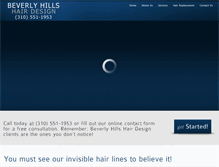 Tablet Screenshot of beverlyhillshairdesignca.com